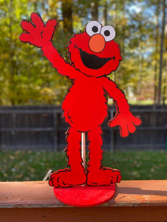 2ft Elmo Individual Cutout, Standee, Party Decor, Photo Prop