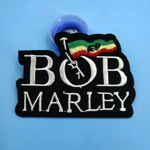 BOB MARLEY Embroidered Iron On Patch wailers reggae ska roots jamaica