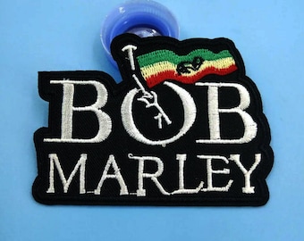 BOB MARLEY Embroidered Iron On Patch wailers reggae ska roots jamaica