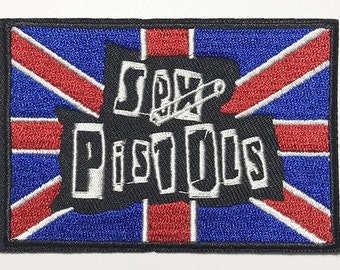 SEX PISTOLS PATCH Iron-on New Logo Punk Ramones Clash Rancid SEX PISTOLS PATCH Iron-on New Logo Punk Ramones Clash Rancid