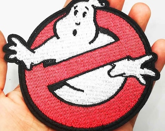 GHOSTBUSTERS movie logo iron-on embroidered patch HIGH-QUALITY! 3.5" stay-puft