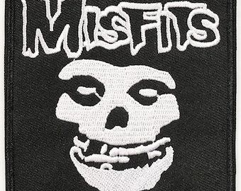 MISFITS Punk Fiend Skull Iron-On Patch Embroidered danzig samhain black flag NEW