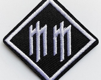 MARILYN MANSON Iron-On Patch MM Logo heavy metal death goth nine inch nails gwar