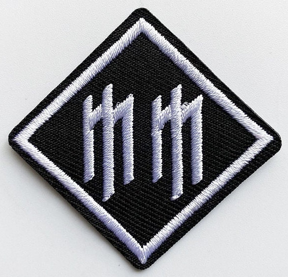 MARILYN MANSON Iron-on Patch MM Logo Heavy Metal Death Goth Nine