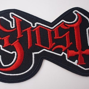 GHOST Band PATCH Iron-On Embroidered metal black sabbath slipknot alice cooper