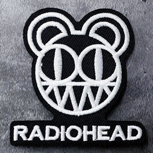 RADIOHEAD PATCH Embroidered Iron-On Bear kid a blur coldplay oasis smiths u2 NEW