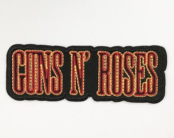 GUNS N ROSES PATCH Iron-On Embroidered velvet revolver ac/dc aerosmith bon jovi