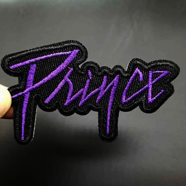PRINCE Music Logo PATCH Iron-On Embroidered david bowie michael jackson stevie wonder madonna paisley park tafkap