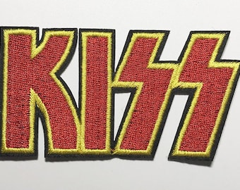 KISS Patch army classic logo rock band metal Embroidered Iron-On gene simmons NEW