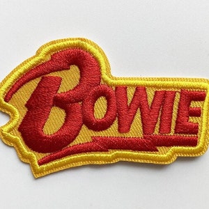 DAVID BOWIE Iron-On PATCH Embroidered ziggy stardust prince rolling stones queen New
