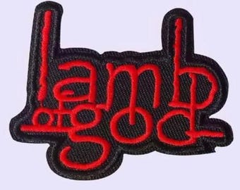 LAMB OF GOD Patch Iron-On Embroidered pantera slayer mastodon megadeth trivium slipknot metallica