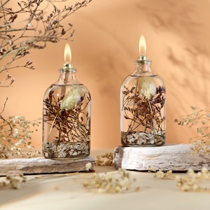 The Lux Bliss Decorative Oil Lamp Candle Set of 2 x 100 ml (2 x 3.38 Ounce)