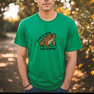 Toad Mental Health T-shirt: grappig dierenshirt voor humor