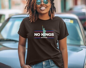 Camiseta da Estátua da Liberdade Sem Reis: Anti-Oligarquia, Coma os Ricos