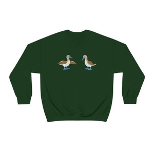Couple of boobys sweatshirt, blue footed booby, funny pun, for the girl that has a good sense of humor, bird wildlife, science bird gift image 4