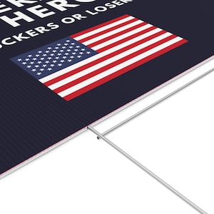 Veterans are Heroes Yard Sign: Political Lawn Decor (18" x 24") image 3