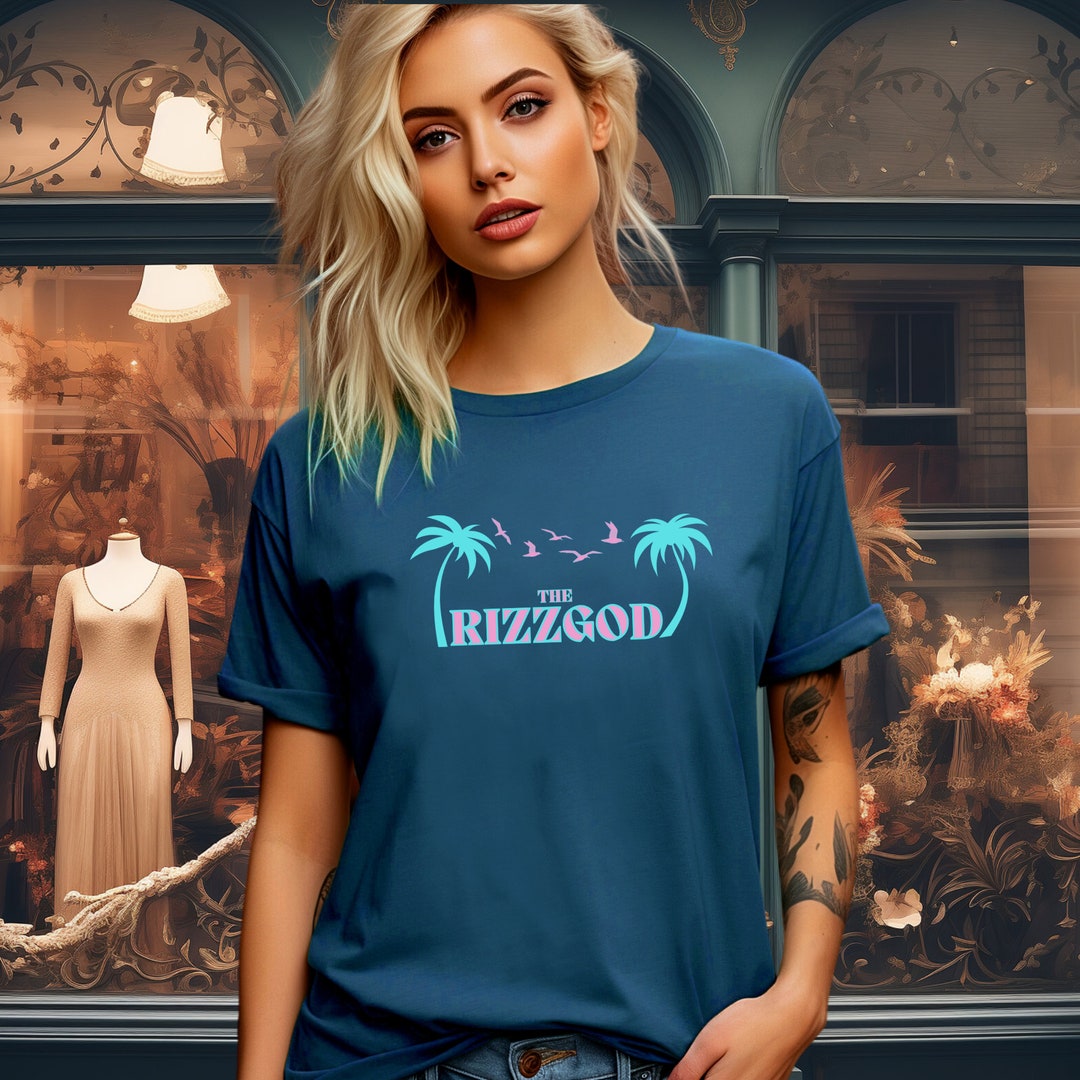 Summer Rizz The Rizz God Tee: Miami Neon Summer Vibes - Charismatic Gift - Etsy