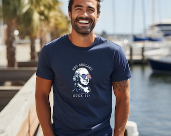 Funny George Washington 4th of July Tee - Hey England T-Shirt