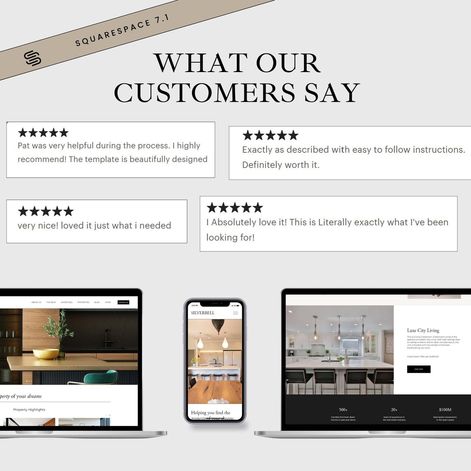 Realtor Squarespace Website Template, Website Design for Realtors