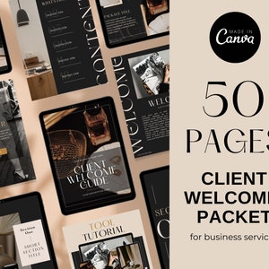 Welcome Client Packet Template, Onboarding Checklist, Pricing Guide, New Client Proposal Template, Coaching Welcome Kit, Virtual Assistant