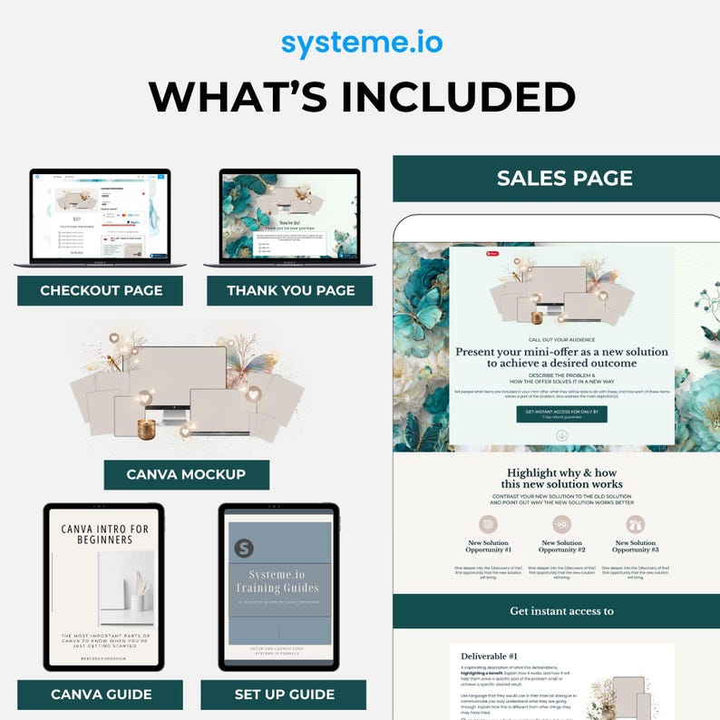 System.io Templates Systeme Io Sales Funnel Landing Page, Systeme Io Tripwire Order Bump ...