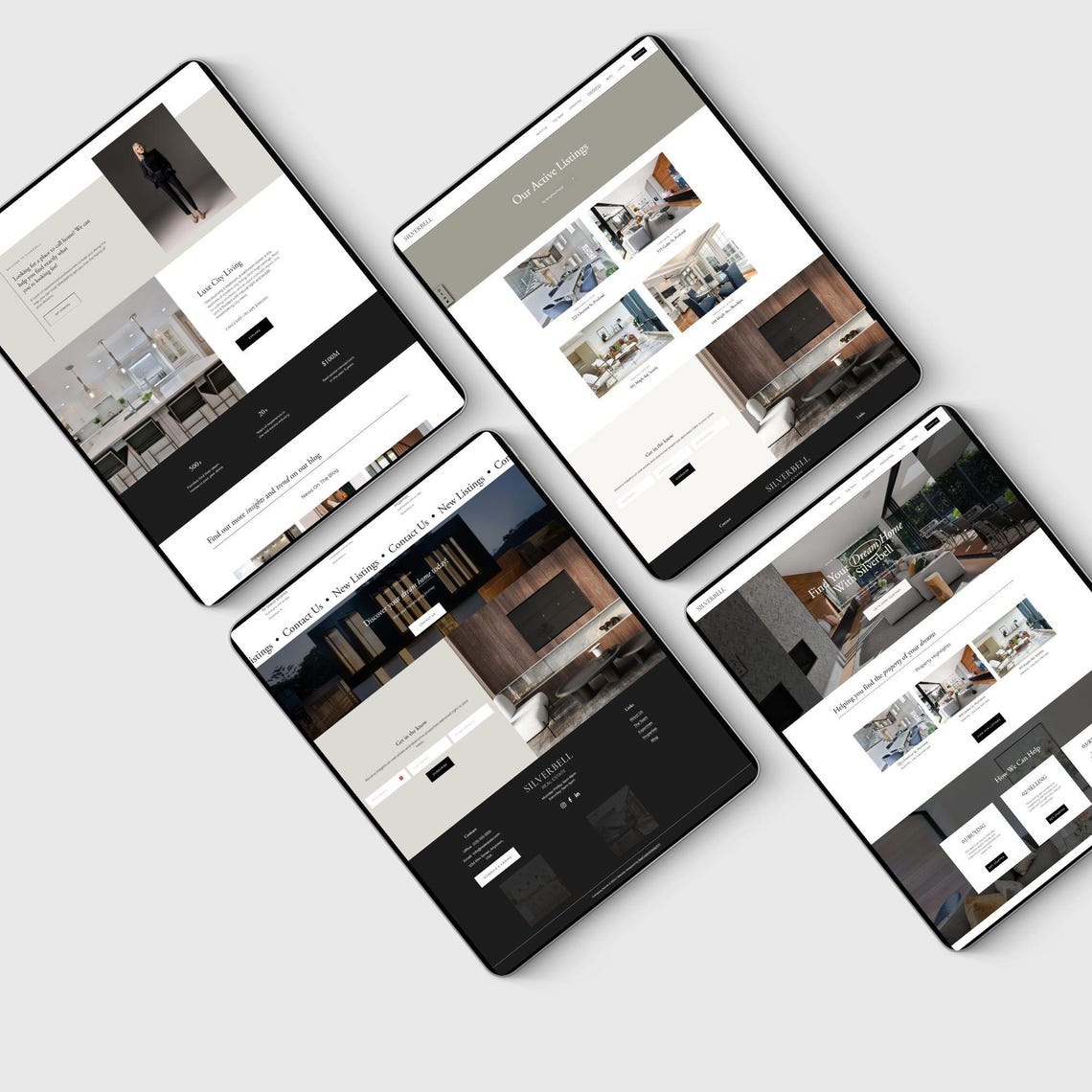 Realtor Squarespace Website Template, Website Design for Realtors