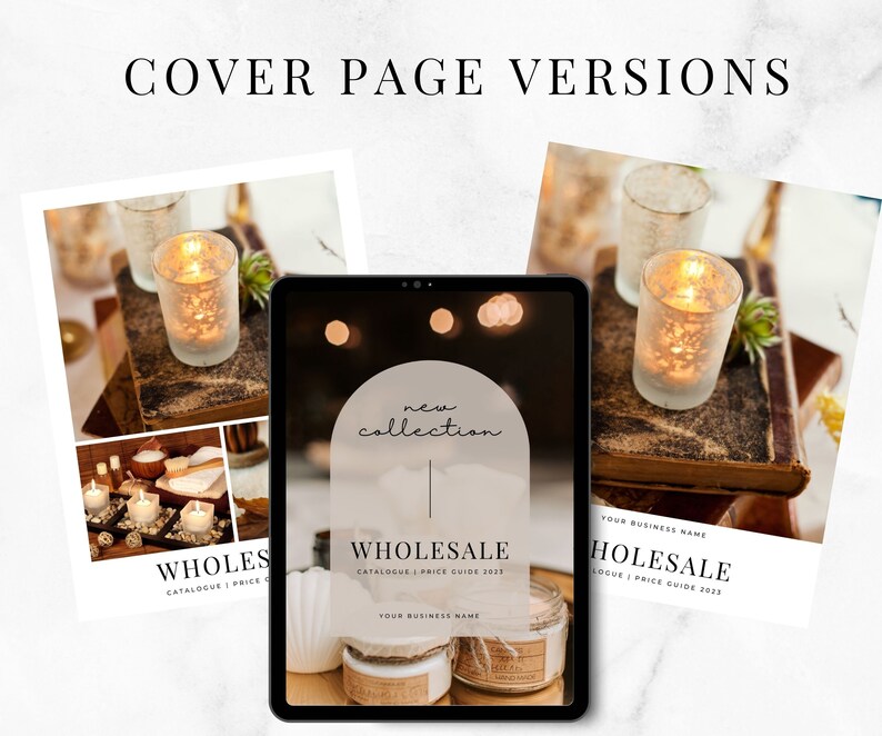 Line Sheet Canva Template Line Sheet for Wholesale Candle Etsy France