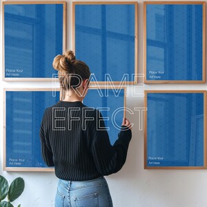 Makieta ścienna galerii z postacią, pobranie cyfrowe (PSD) zdjęcie 2