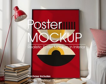 Poster Mockup, Large Wall Art Mockup (PSD, Digital Download)