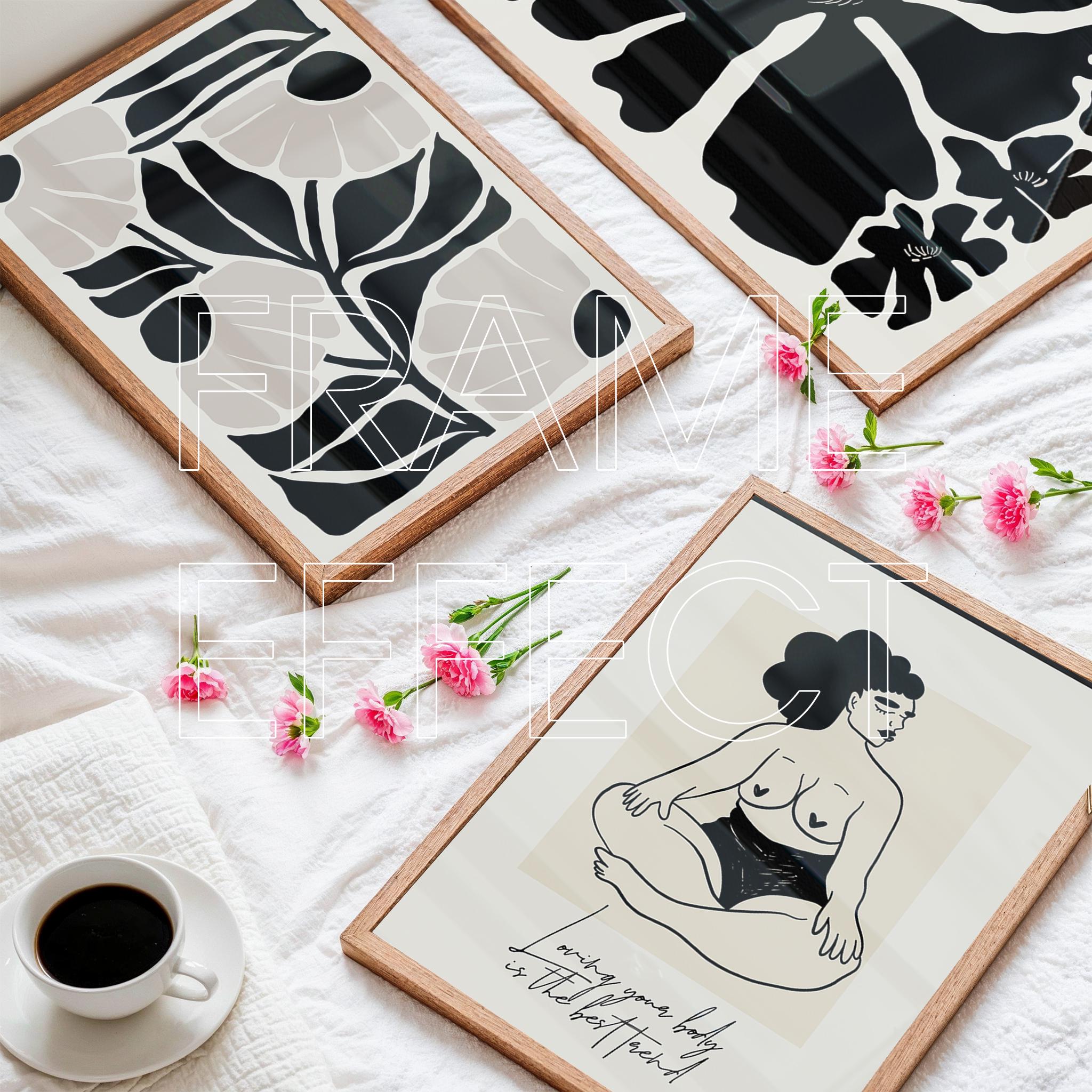 Multiple Poster Mockups, Gallery Wall Art (PSD) - Etsy