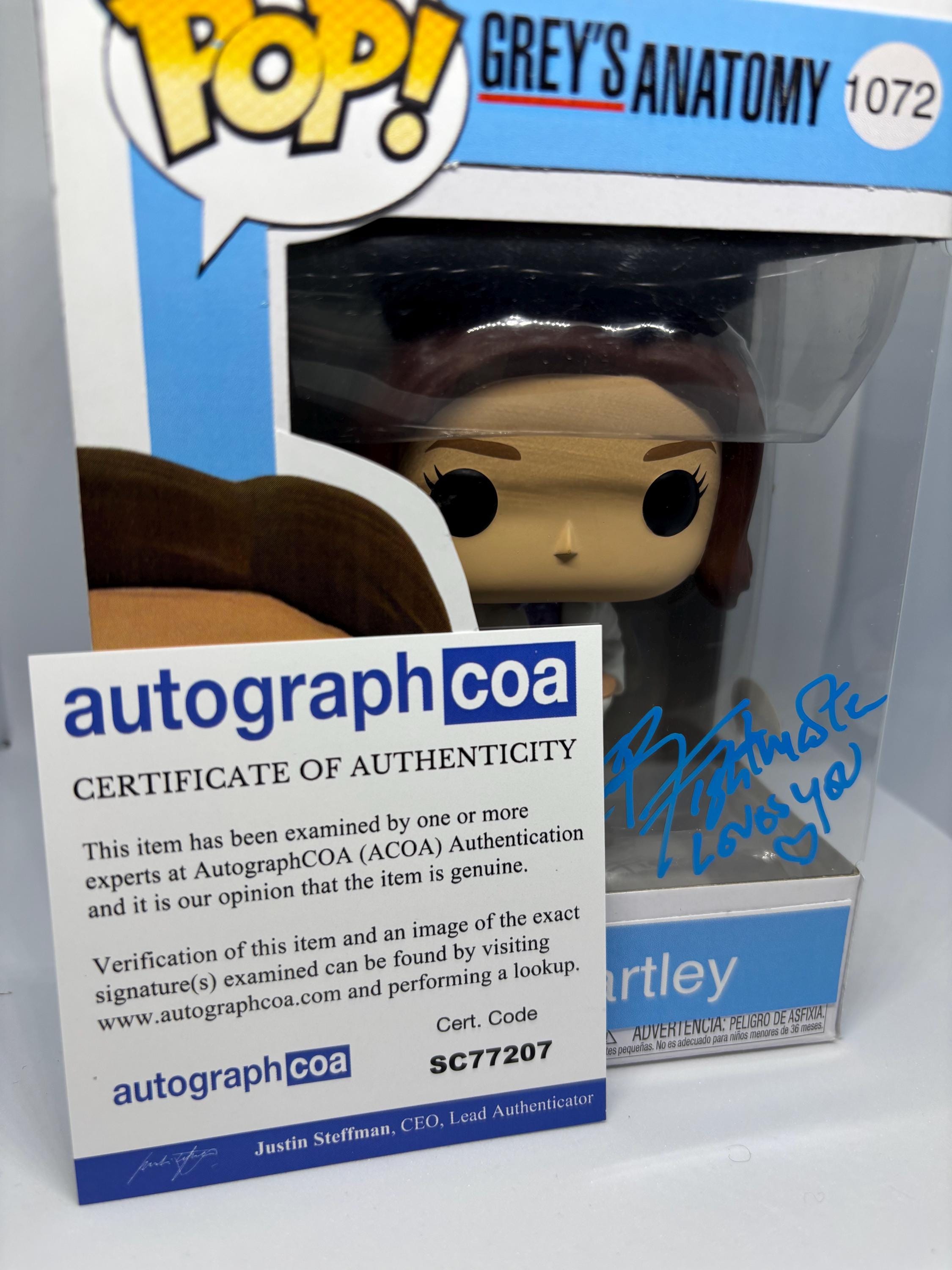 Custom Funko Pop Kai Bartley Signed Grey's Anatomy - Etsy UK