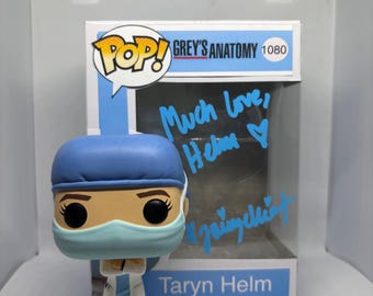 Custom funko pop Taryn Helm signed Grey's Anatomy