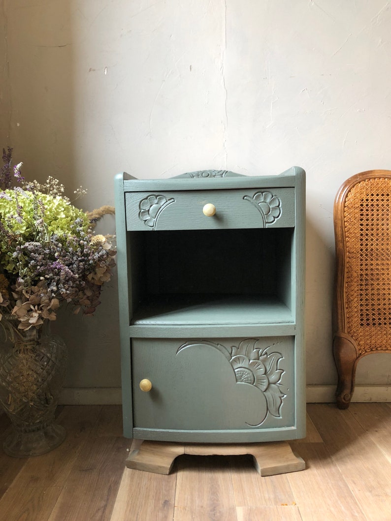 Vintage Bedside Table Etsy