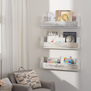 DRAKESTONE | 28x4.75x4 Floating Book + Photo Display Shelf | 3-Pack