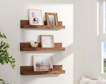 DRAKESTONE | 28x4.75x4 Floating Book + Display Shelf | 3-Pack | Walnut