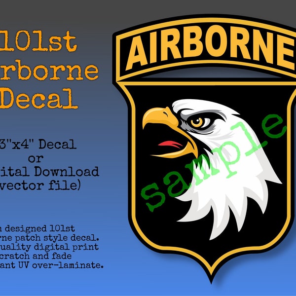 101st Airborne Decal - Etsy