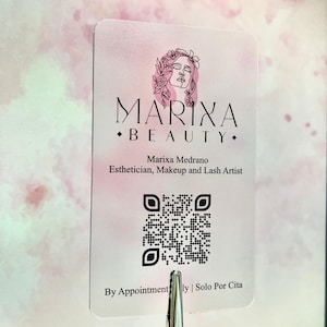 100 pcs - Transparent Business Card, Clear Boutique Card, Acrylic Frosty plastic, Translucent Plastic Cards,  Special Business Card