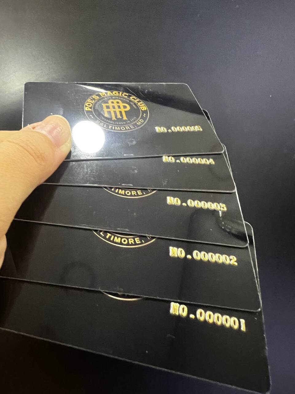 50 Pcs - Plastic Card Embossing - ID Card - Membership Cards - Embossed ...
