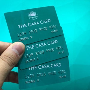 50 pcs - Plastic Card Embossing - ID Card -  Membership Cards -  embossed cards - High Quality Plastic Card