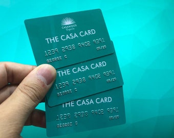 50 pcs - Plastic Card Embossing - ID Card -  Membership Cards -  embossed cards - High Quality Plastic Card
