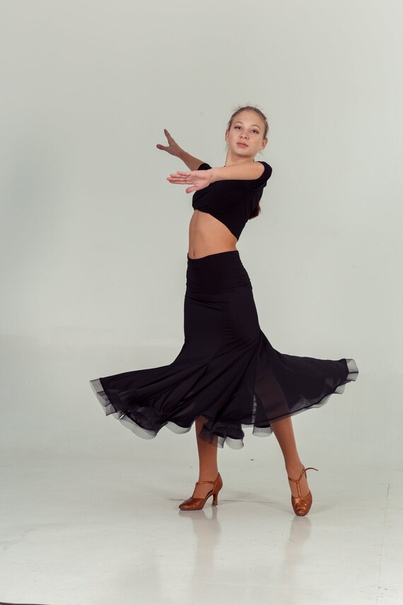 latin dance practice skirt