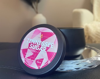 Tennessee Sugar | Handcrafted Beeswax Scented Candle | Natural Aromatherapy | Eco-Friendly Home Decor