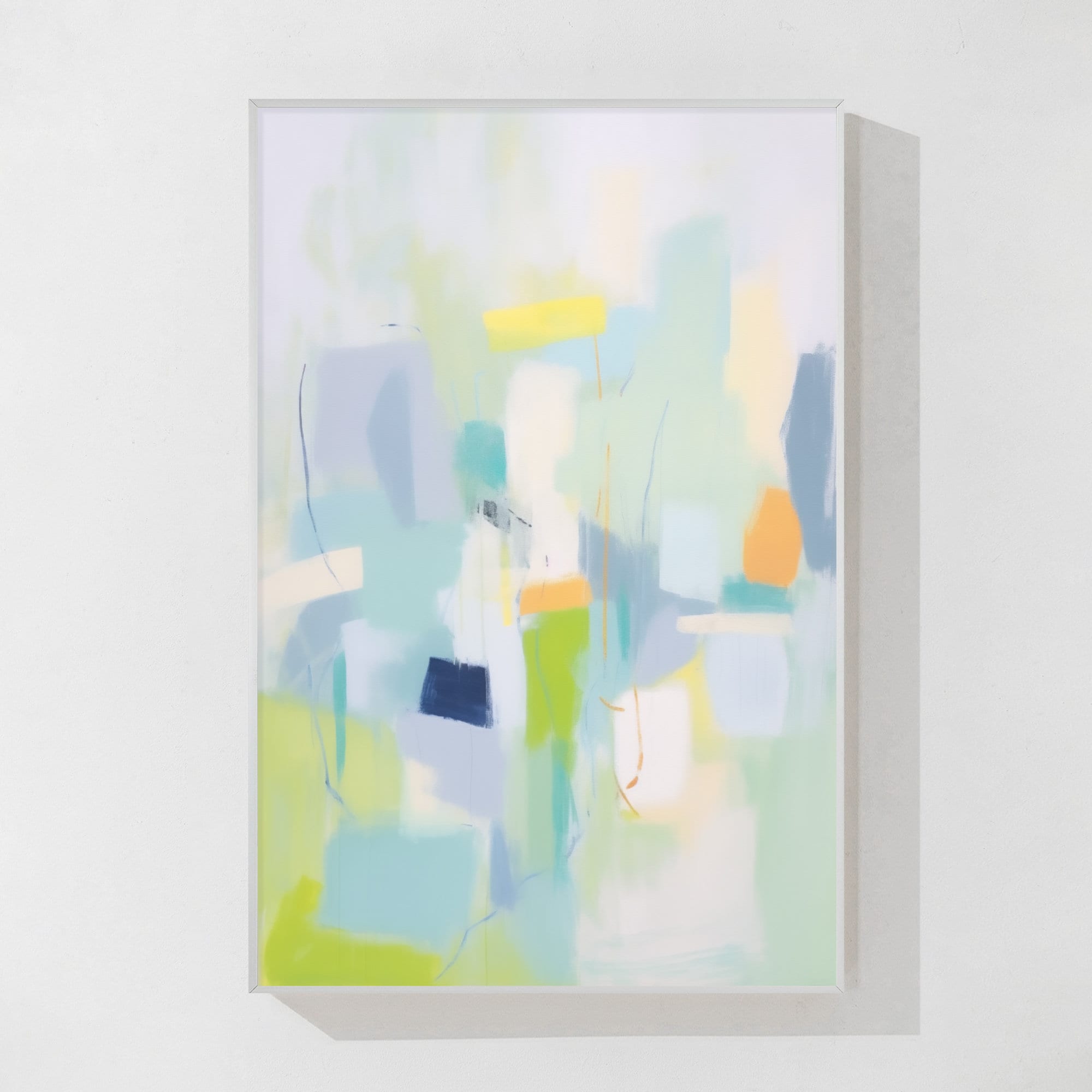 Large Green Abstract Oil Painting on Canvas: Modern Wall Art - Etsy