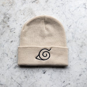 NARUTO Headwear Itachi Uzumaki Beanie Konoha Leaf Logo Naruto