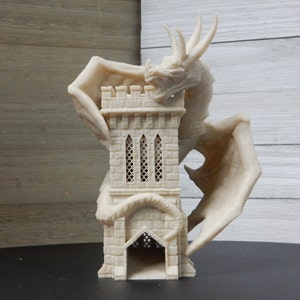 Wyvern Dragon Dice Tower Portable Castle Spire Themed Perfect for Dungeons and Dragons and RPG Adventures!