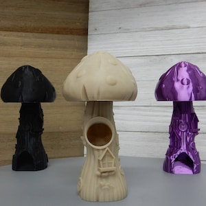 Mushroom Manor Dice Tower by Fate&#39;s End - Fantasy Gaming Accessory, Available in Multiple Colors