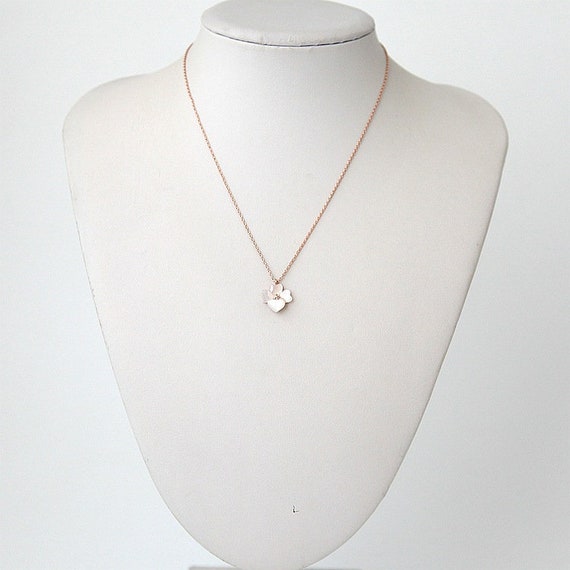 Kate Spade New York Rose Gold Precious Pansy Mini Pendant Necklace