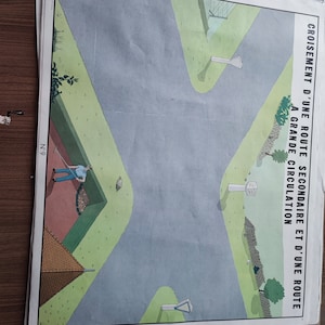4 vecchie mappe Rossignol “il codice della strada”.