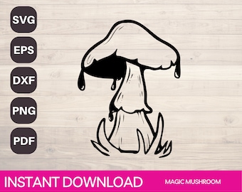 Mushroom SVG, Witchy SVG, Magic Mushroom