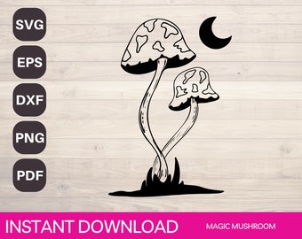 Mushroom SVG, Witchy SVG, Magic Mushroom